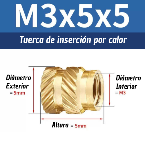 Producto - Inserto M3 Pack x 20