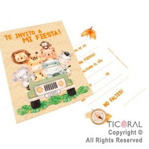 Producto - INVITACION SAFARI X10