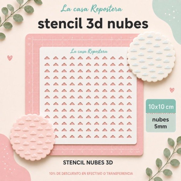 Producto - STENCIL NIBES 3D 10cm x 10cm