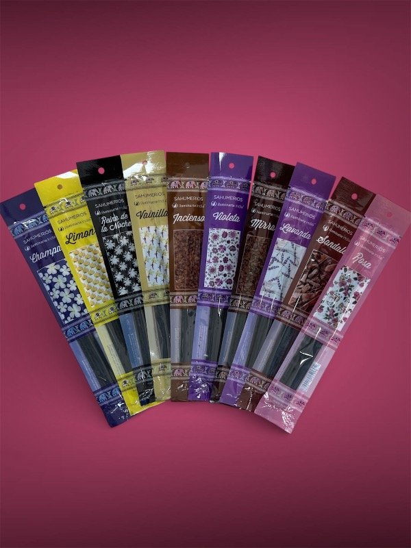 Producto - Sahumerios India Iluminarte - Bolsita x10 varillas