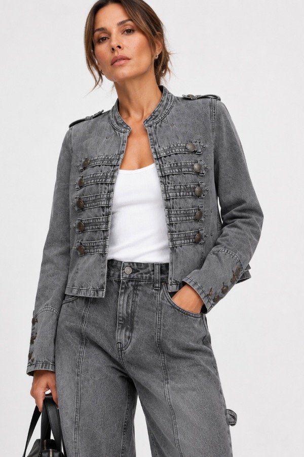 Producto - Chaqueta Napoleón gris