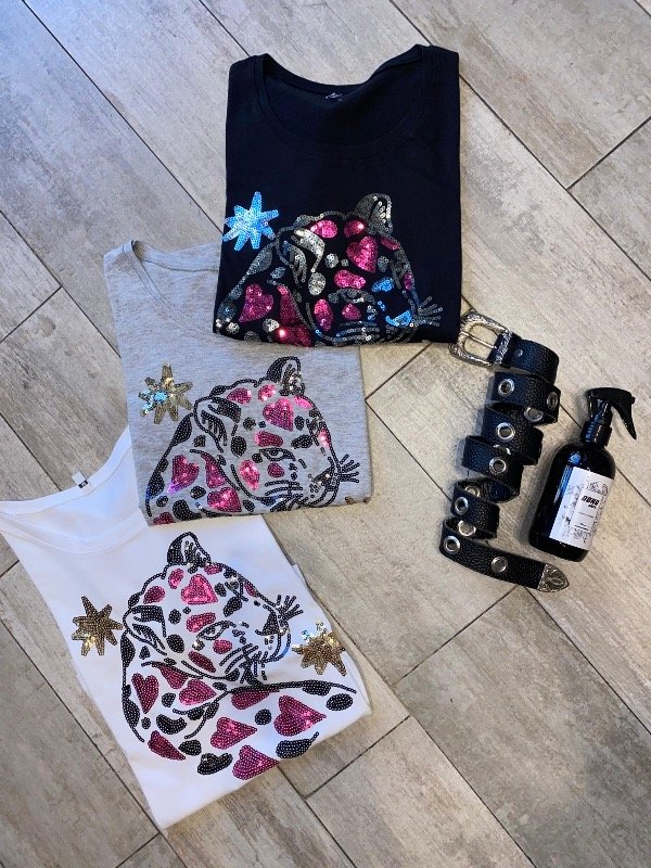 Producto - Remera Bordada Tigre Rose