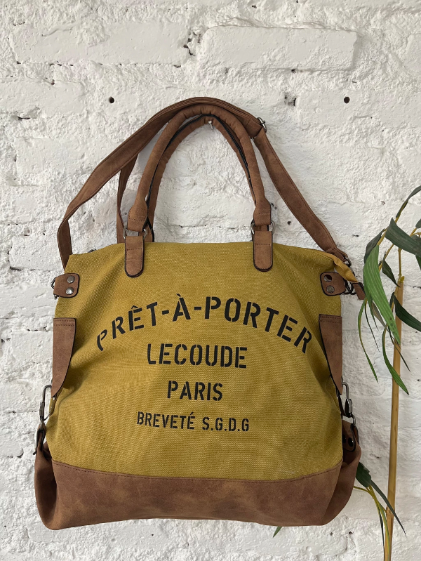 Producto - Bolso Pret-a-porter lona Mostaza