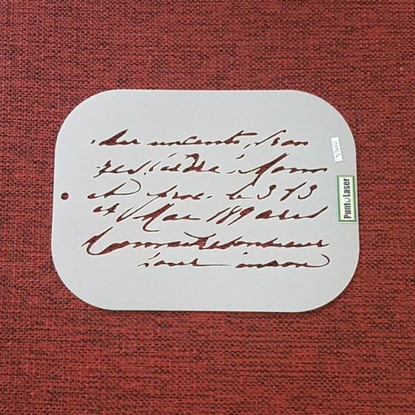 Producto - Stencil - 20 x 15 cm - Cod. 3300