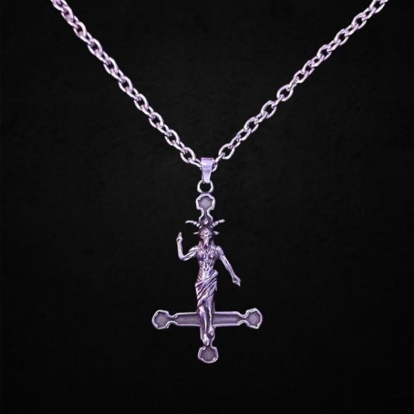 Producto - Collar Baphomet con Cruz invertida