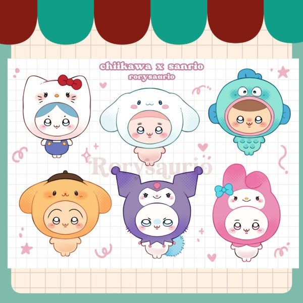Producto - Plancha - Chiikawa x Sanrio