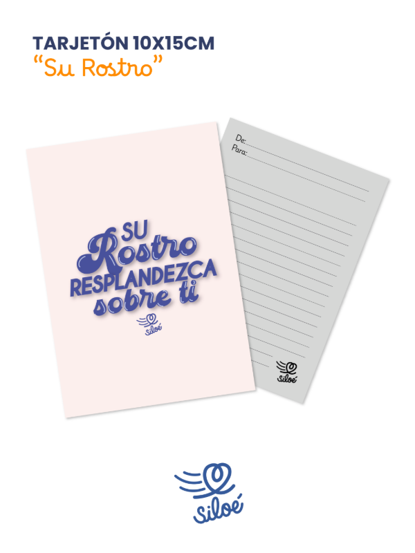 Producto - Tarjetón - "Su Rostro resplandezca sobre ti"