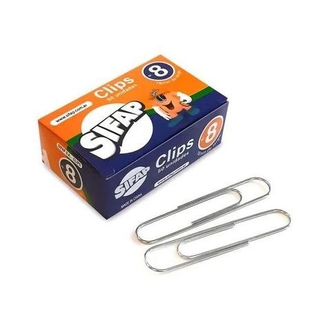Producto - CLIPS METALICO Nro8 CAJA X50 UNIDADES SIFAP