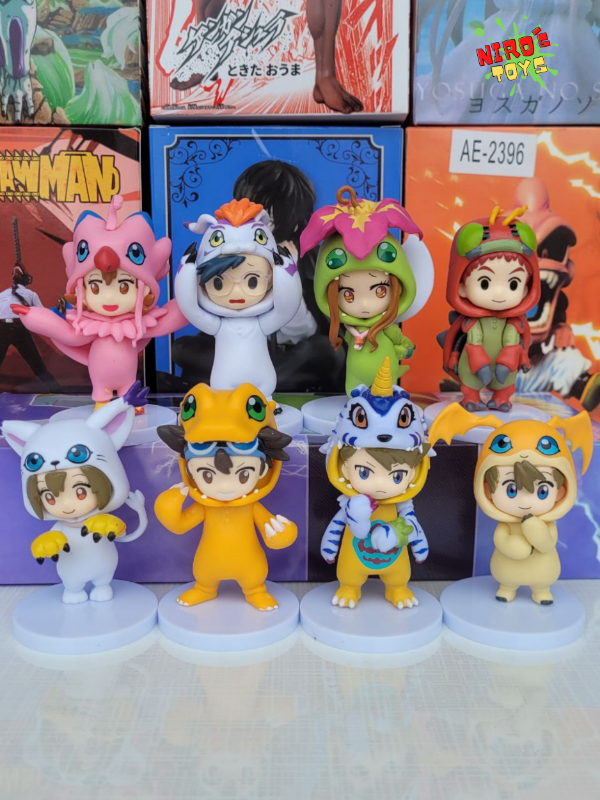 Producto - Digimon set x8 (10cm) - Figura Digimon - Nirostoys
