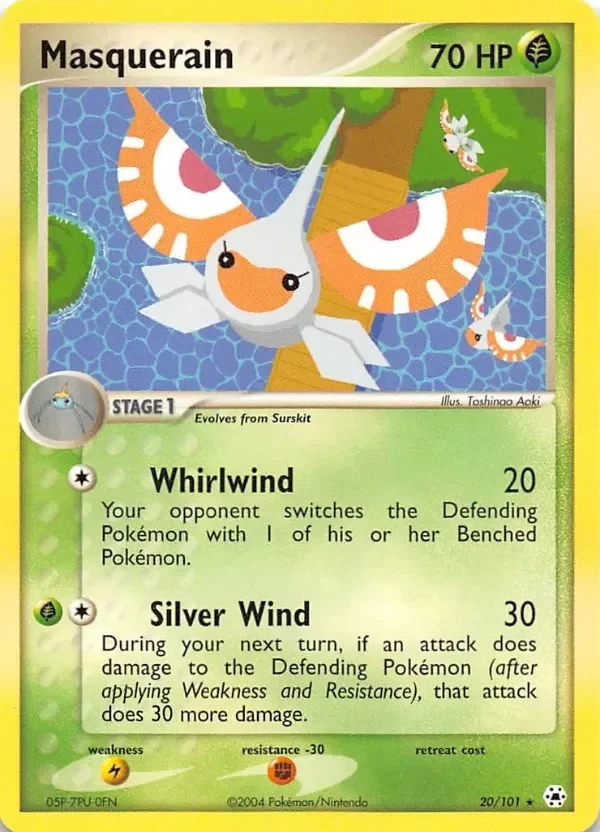 Producto - Masquerain 20/101 Rare Hidden Legends Pokemon
