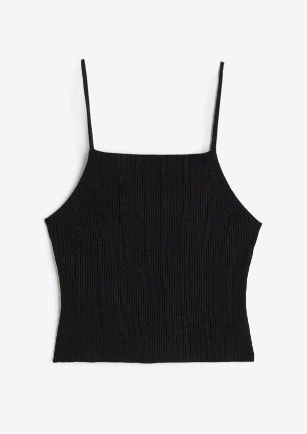 Producto - MUSCULOSA hilo NEGRO (HyM)