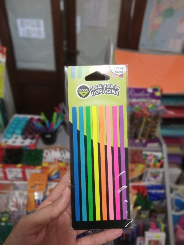 Producto - Resaltador De Pagina Pizzini AdhesivoTransparente Fluo