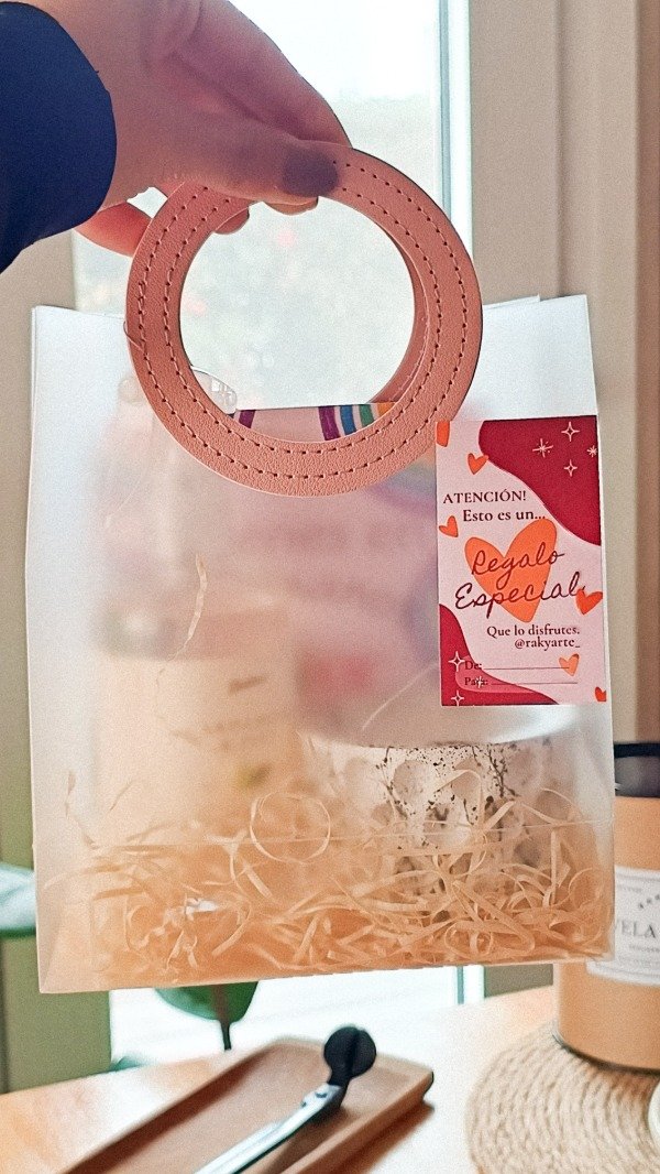 Producto - Set Cristal Grande: Aromatizante + Vela Cuenco Burbuja + Tarjeta Dedicatoria - 1