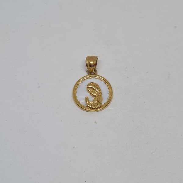 Producto - Dije virgen niña circular