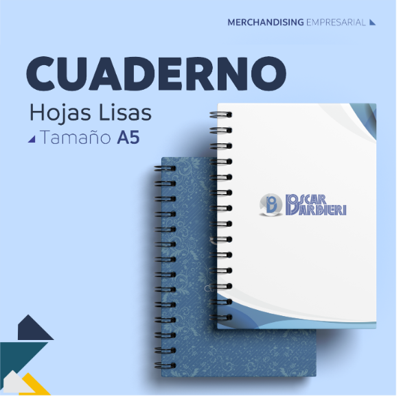 Producto - Cuaderno A4 Tapa dura Hojas Lisas