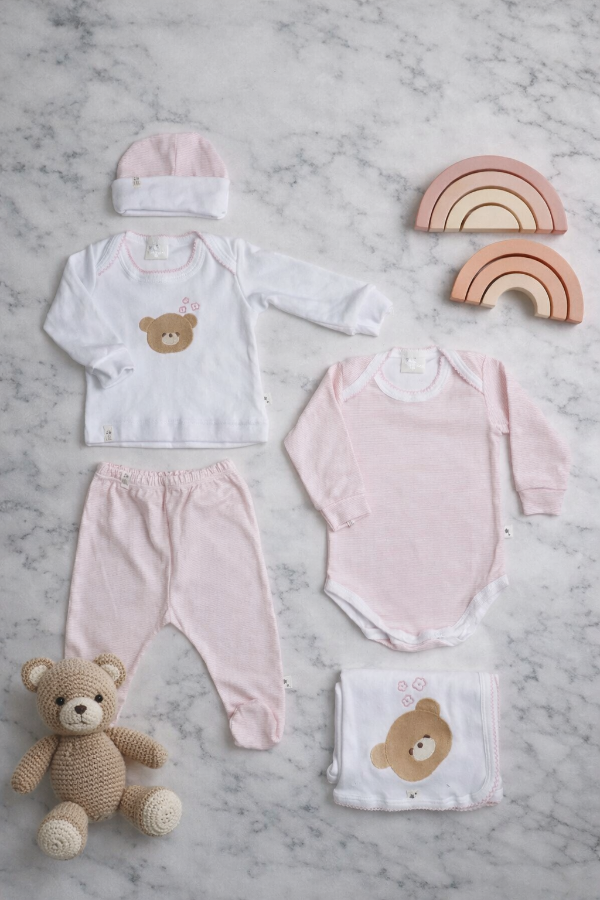 Producto - SET 5 PIEZAS OSITA ROSA