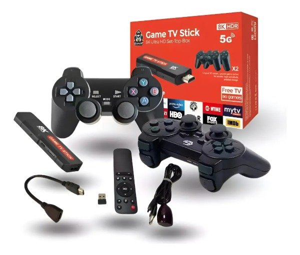 Producto - Game Stick Q9 8K Ultra HD Consola Retro y Smart TV Box 2 en 1