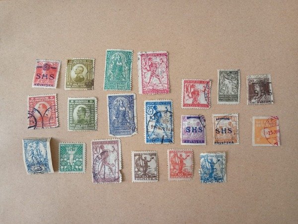 Producto - Lote x 20 estampillas - Crocia Serbia y territorios del este europeo - Siglo XX