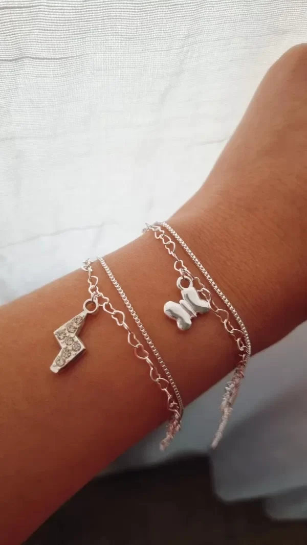 Producto - Pulsera doble acero blanco dos modelos