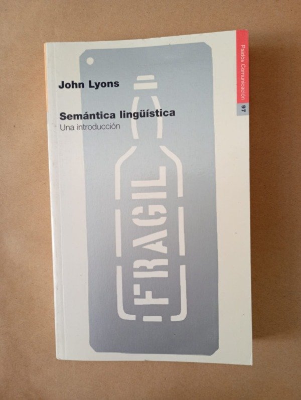Producto - Semántica lingüística - John Lyons - Paidós 1997