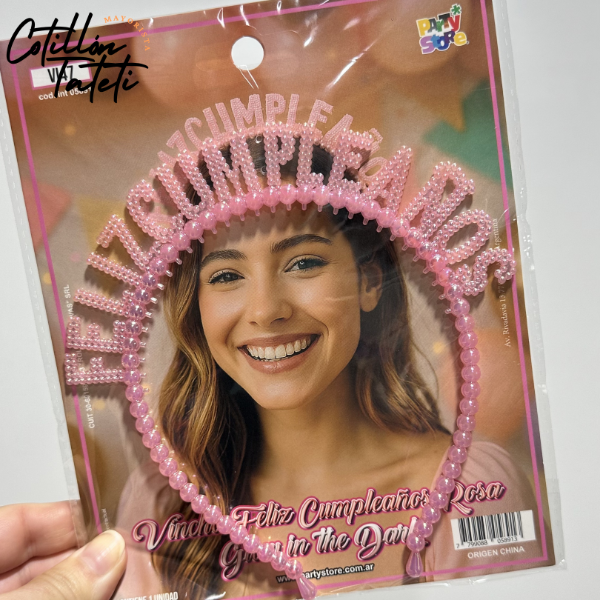 Producto - VINCHA FELIZ CUMPLEAÑOS