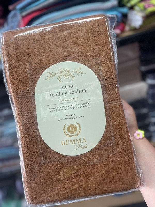 Producto - Juego de toalla y Toallon Gemma - 0