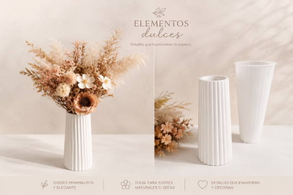 Producto - FLORERO RAYADO ALTO