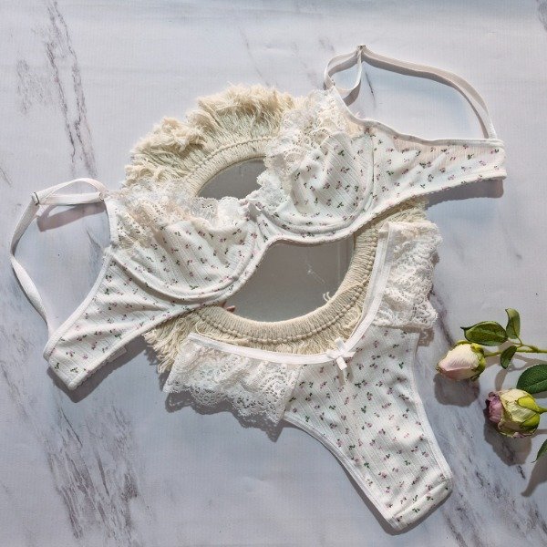 Producto - Conjunto morley y puntilla - talle 90