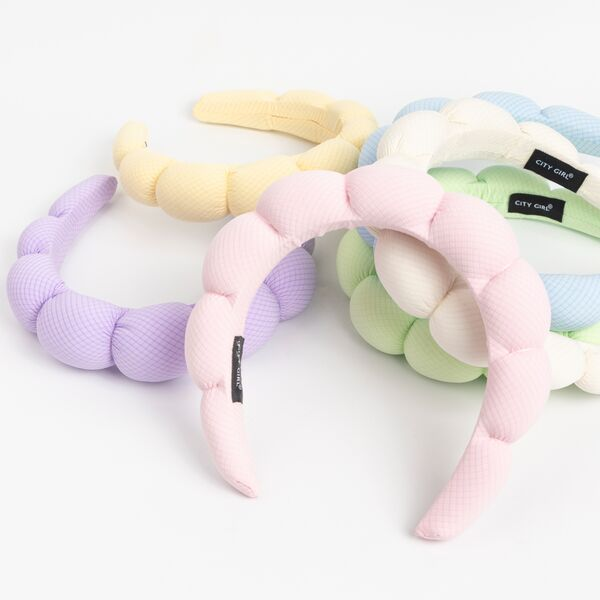 Producto - Vincha de Espuma Tipo Nube en Colores Pastel para Belleza