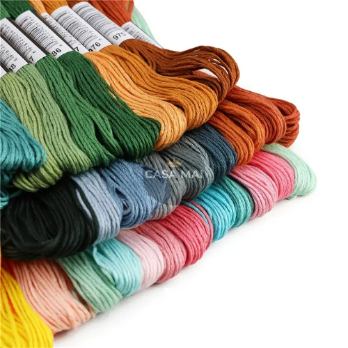 Producto - Kit Hilos de Bordado 8m para Punto Cruz y Costura DIY Multicolor