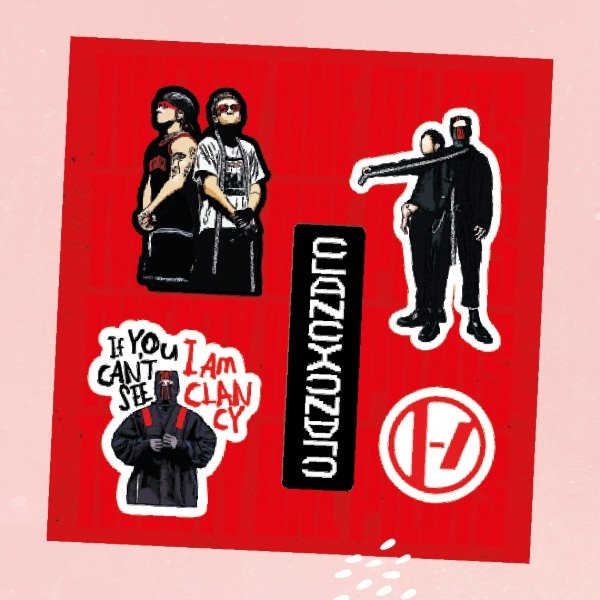 Producto - Plancha de Stickers - Twenty One Pilots