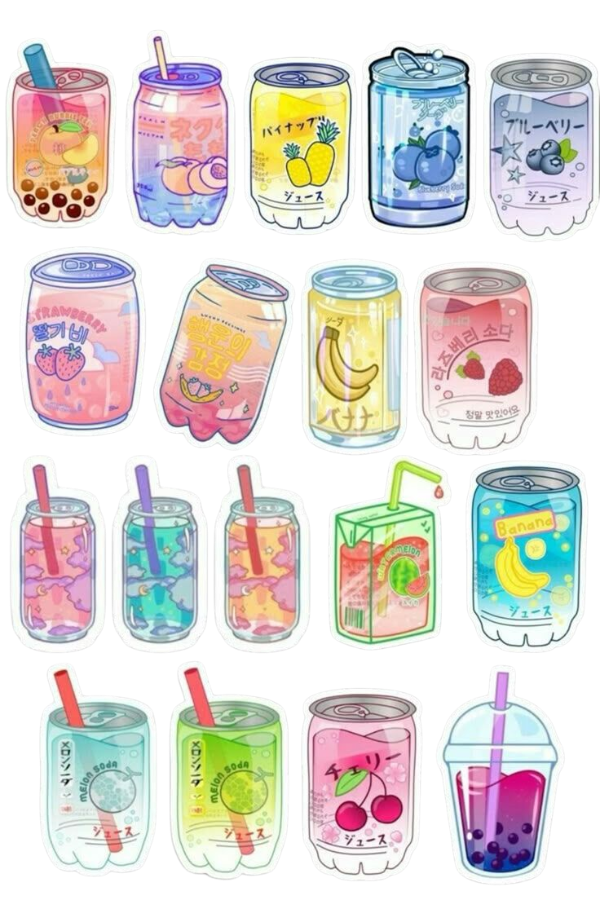 Producto - Planchita Stickers Refrescos