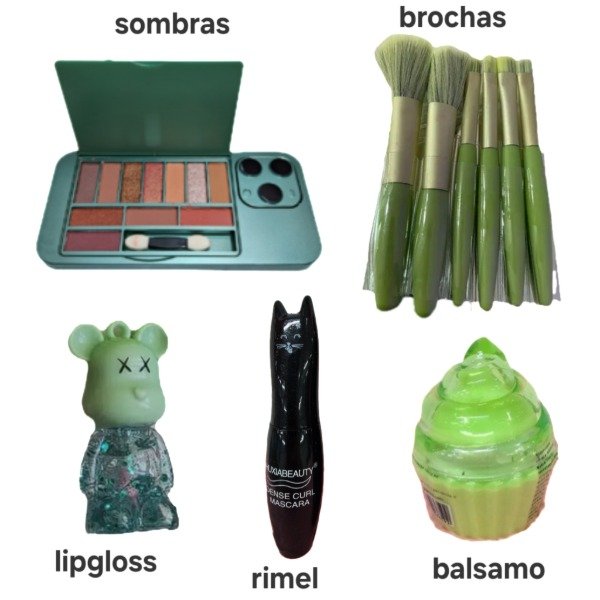 Producto - Set maquillaje verde