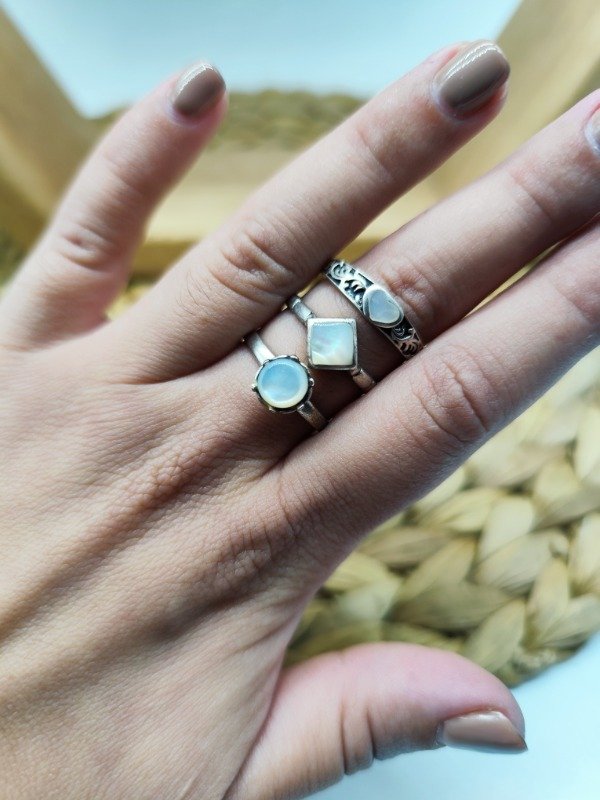 Producto - Anillos Nácar Mix Banda (3 Modelos)