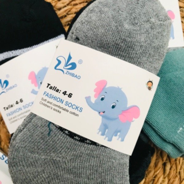 Producto - Docena Soquetes Termicos Kids Varón - 1