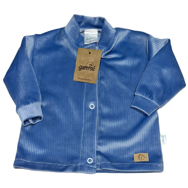 Producto - Campera acanalada azul