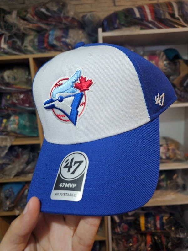 Toronto blue jays duo tone vintage '47 brand mvp adjustable velcro team
