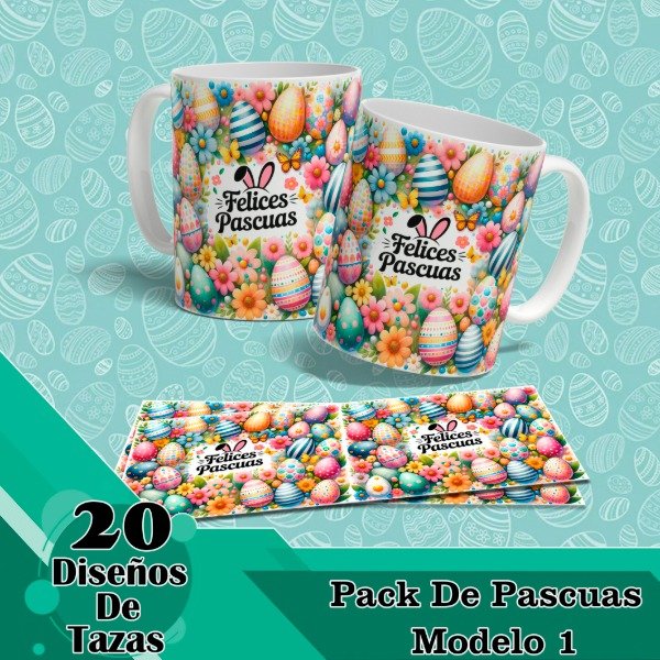 Producto - Diseños Digitales / Plantillas Para Tazas De Pascuas M1
