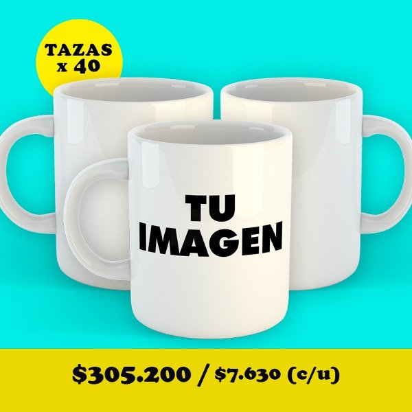 Producto - Taza Cerámica x 40 Unidades