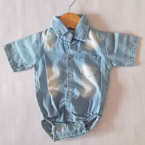 Producto - Body Jean Camisa Celeste