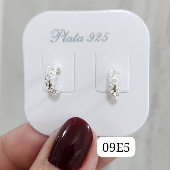 Producto - Aros pasante semi argolla calados
