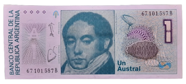 Producto - 1 Austtal (Piekarz - Concepción) Bott.2804 (1986) Unc