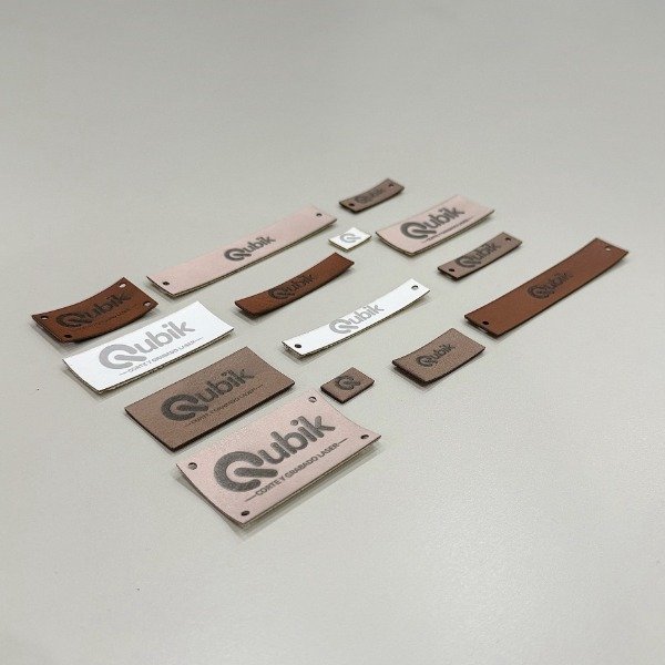 Producto - ETIQUETAS RECTANGULARES CUERO PU - PACK - 1