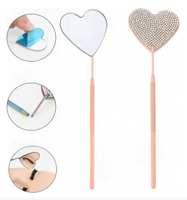 Producto - Mini Espejo Corazon con Strass