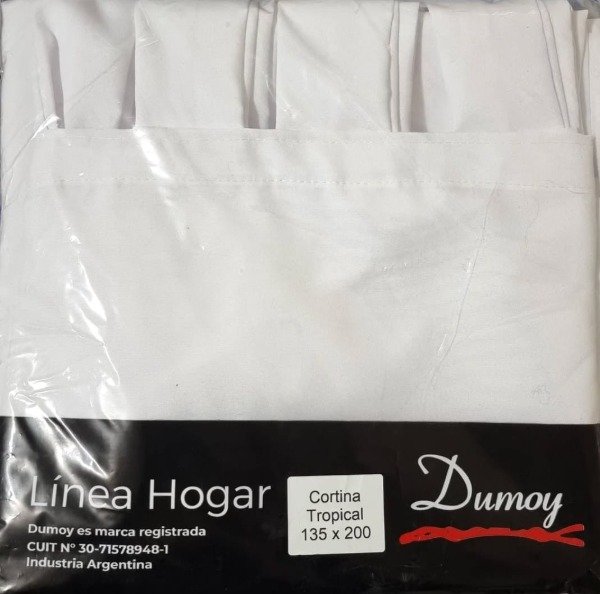 Producto - Cortinas tropical mecánico Dumoy blancas