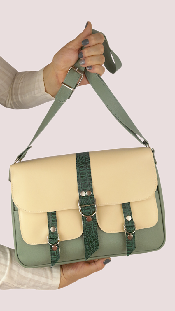 Producto - CARTERA - BOLSO ORIGEN VERDE GRISÁCEO
