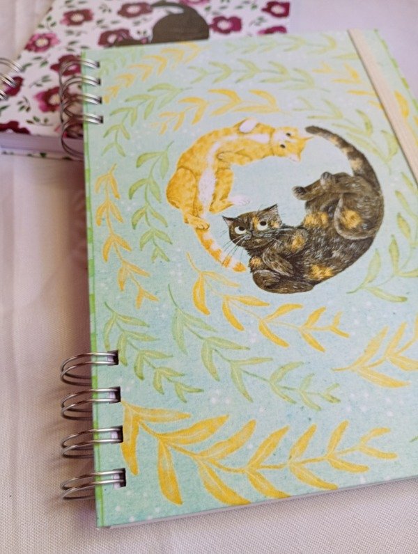 Producto - SketchBook A5 anillado gatitos - 1