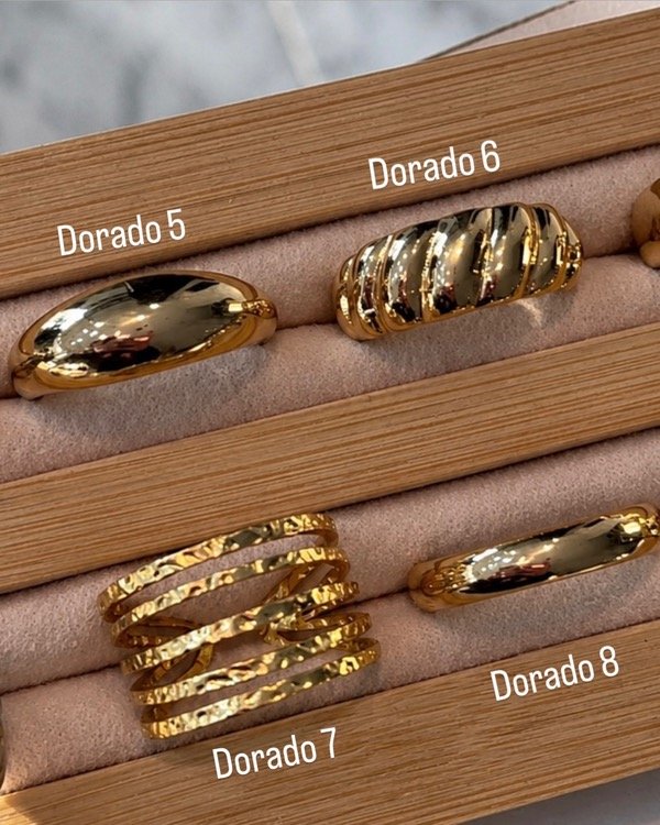 Producto - Anillos (plateado y dorados) - 1