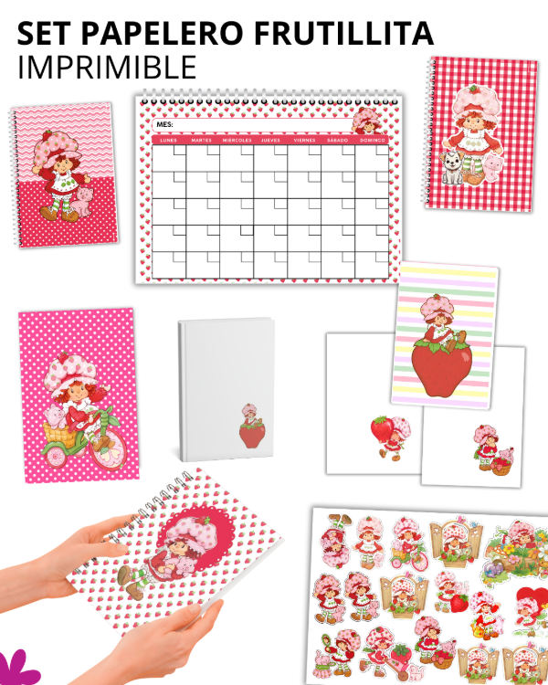 Producto - Kit Papelero FRUTILLITA ( imprimible)