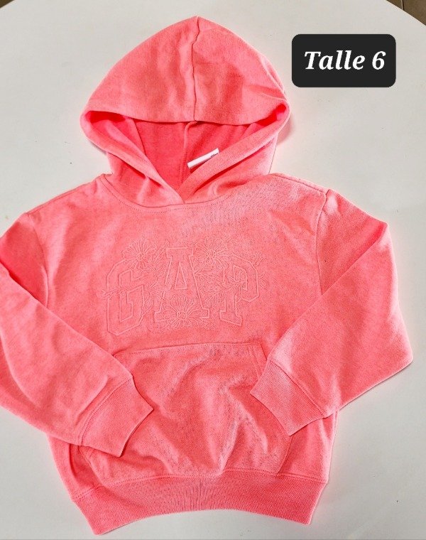 Producto - Buzo con friza gap talle 6 coral